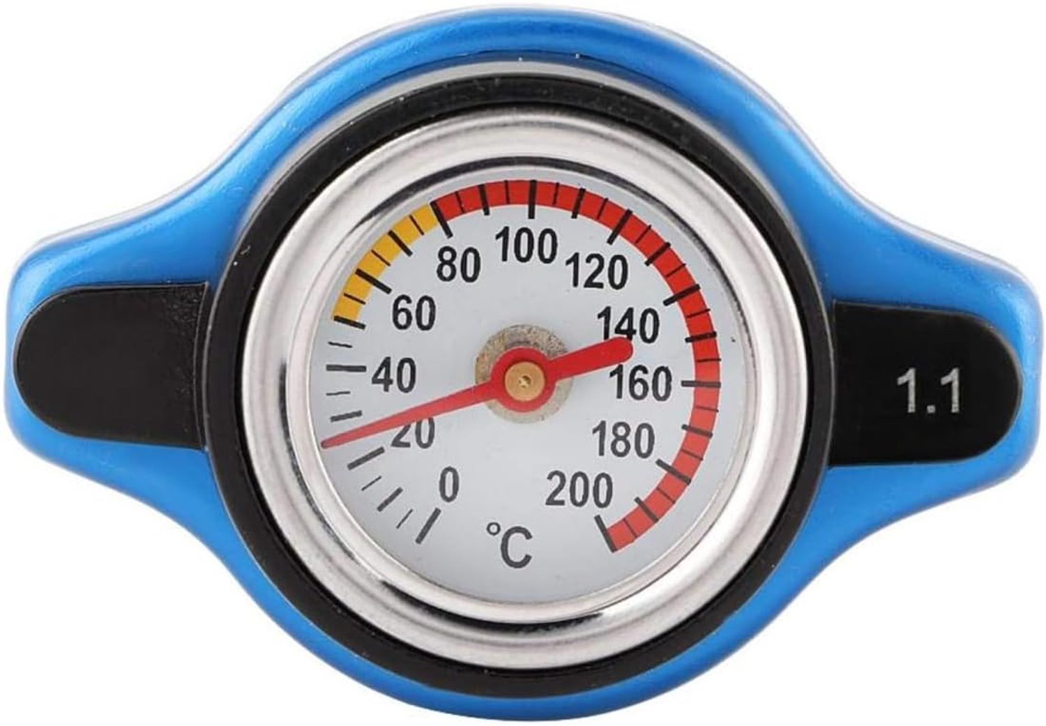 Waterafvoertank Radiateurdop Klein - Thermostaatdop met Temperatuurmeter - 1.1 Bar Druk - ShopVlot