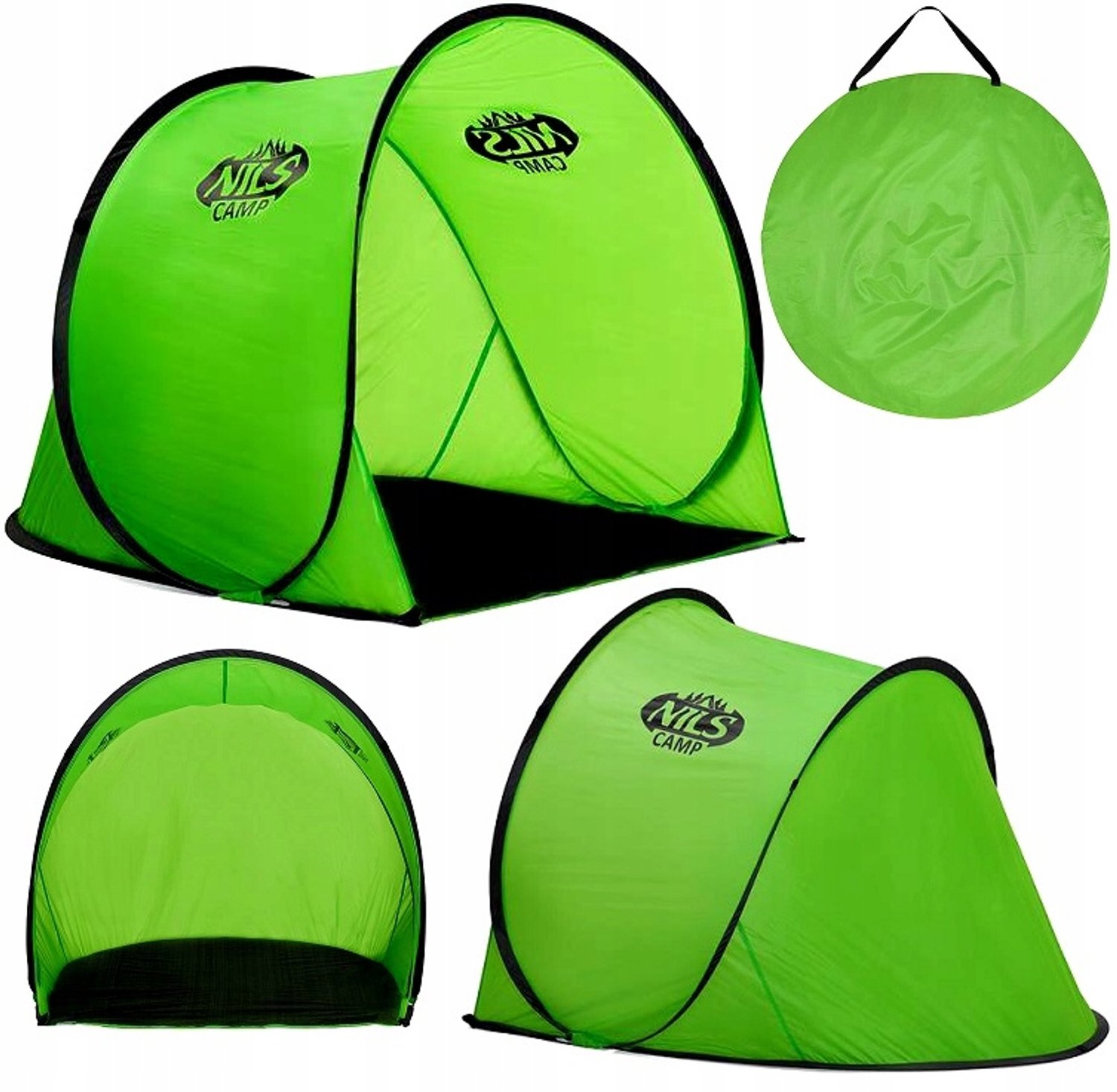 Zelfontrollende Strandtent - Groen - 110 cm x 1.4 m