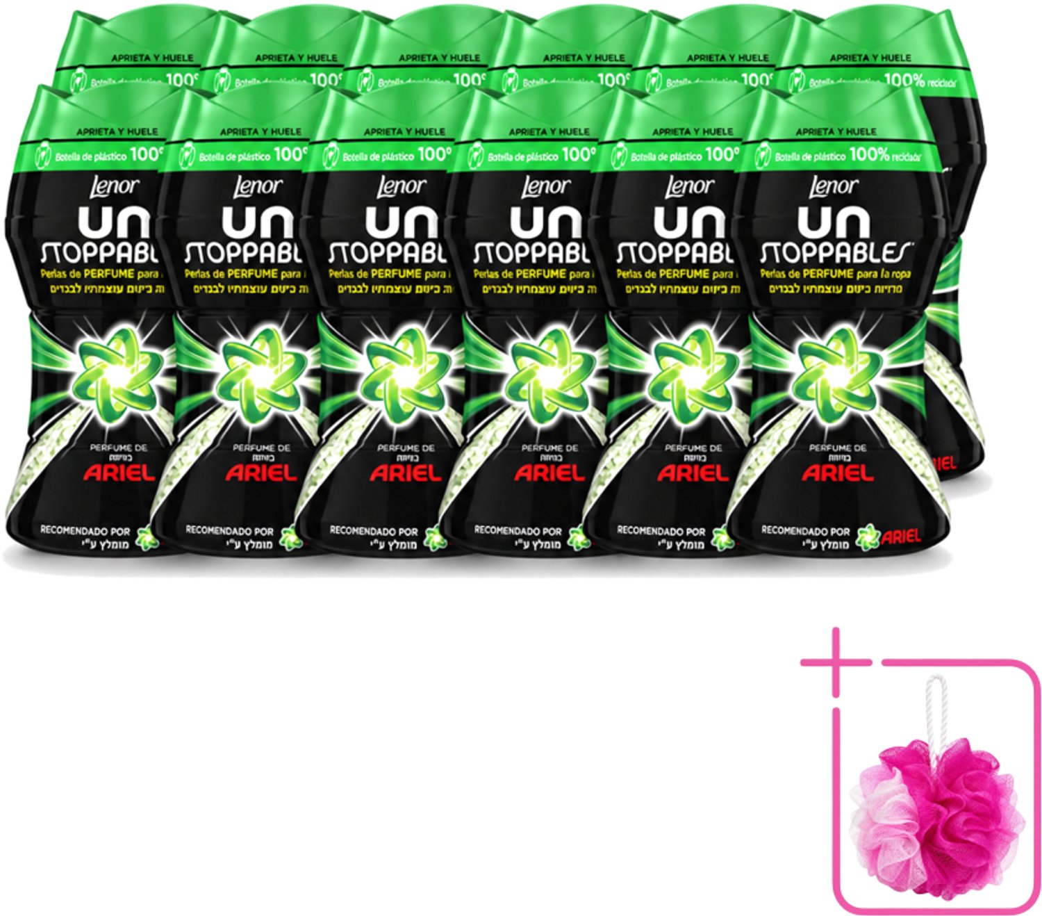12 x Lenor – Geurbooster – Parfum van Ariel – 11 Wasbeurten – 140 g - Bulkverpakking - Geurbooster - Douchemop - Wasgeur