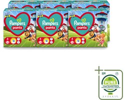 6 x Pampers – Luierbroekjes – Pants Paw Patrol Maat 4 – 72 Luiers - Grootverpakking - Vaatwasstrips - Baby Luier - Luierbroek - Droge Luier - Luier Voor Baby - Luier Met Print