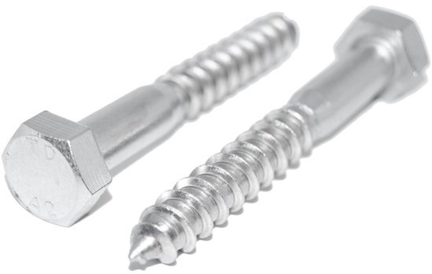Zeskant Houtschroeven - Bouwschroeven Sleutelschroeven - Houtverbindingen Maken - Roestvrij Staal A2 - 7x120mm 4 Stuks