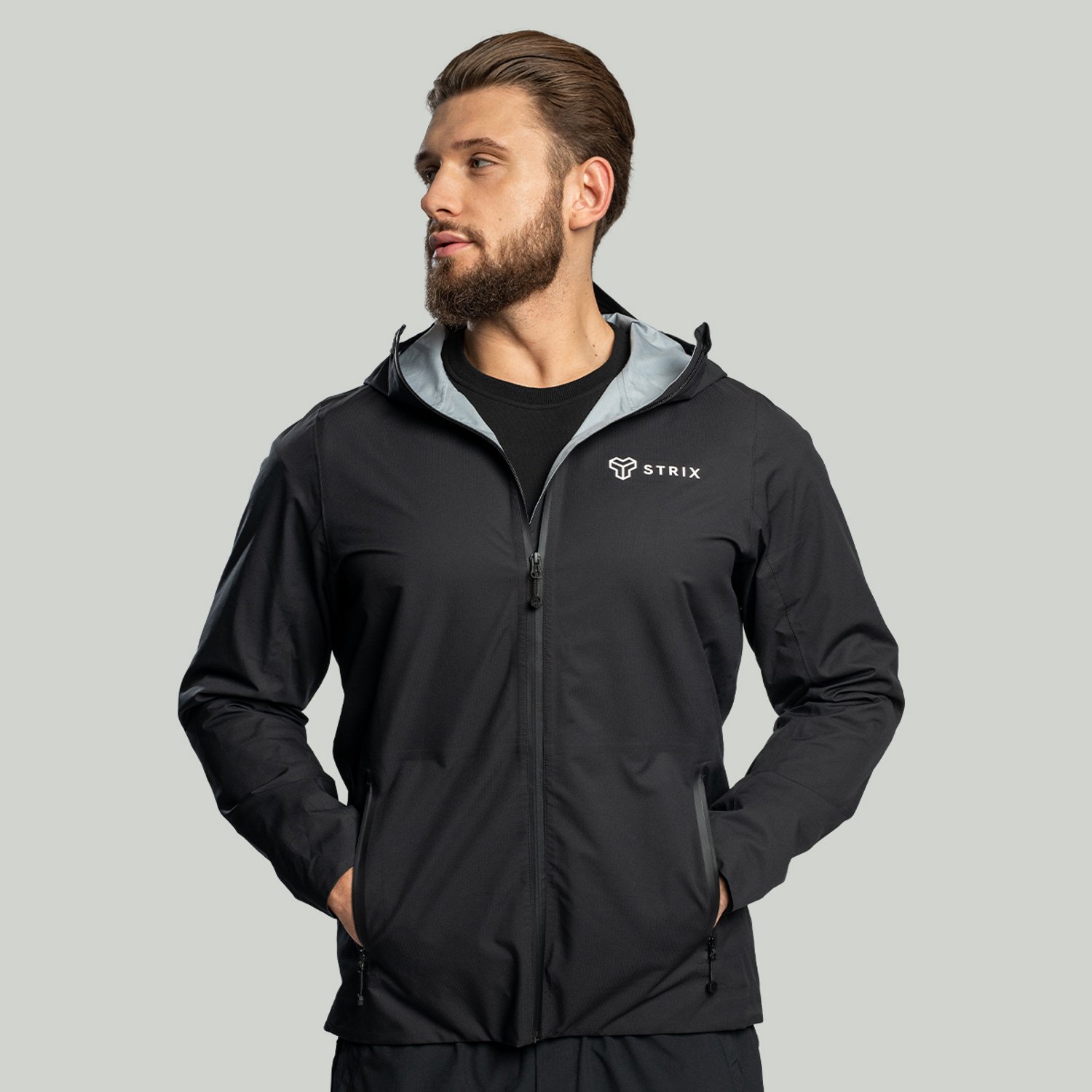 GymBeam Heren Vertex Jas Zwart STRIX XL