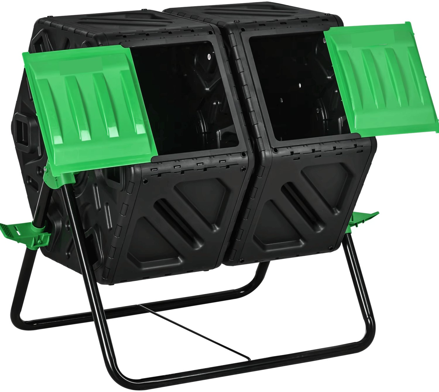 Homezo compostbak - Roterende compostmaker - Keuken- en tuinafval - 130 ltr - 24 ventilatieopeningen - 67 x 60 x 77 cm (l x b x h)
