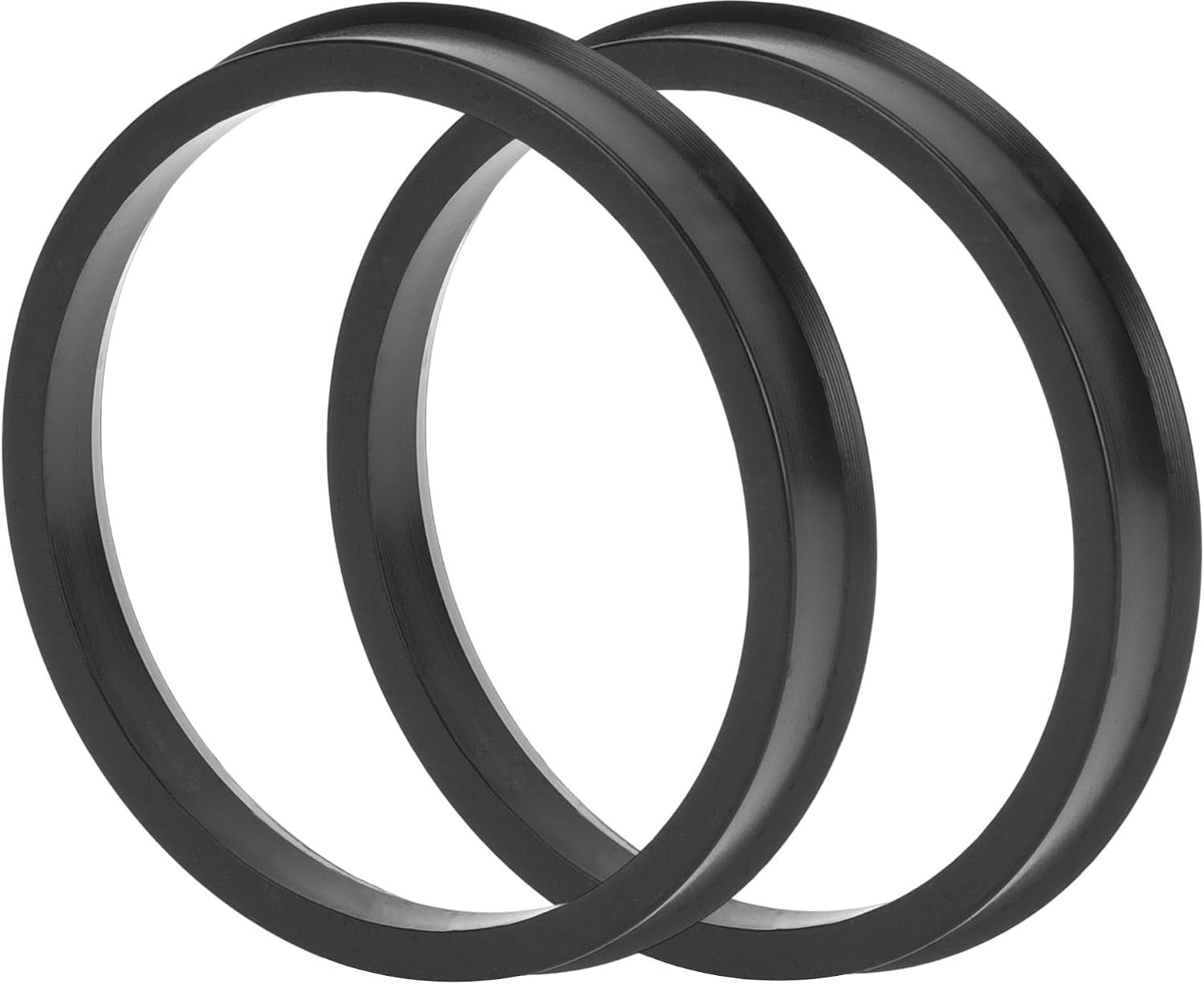 Auto Wiel Hub Centric Ringen Duurzame Wielen Middenas Schokabsorberende Hubrings Zwart 2 Stks OD 75.1mm tot ID 66.1mm - ShopVlot