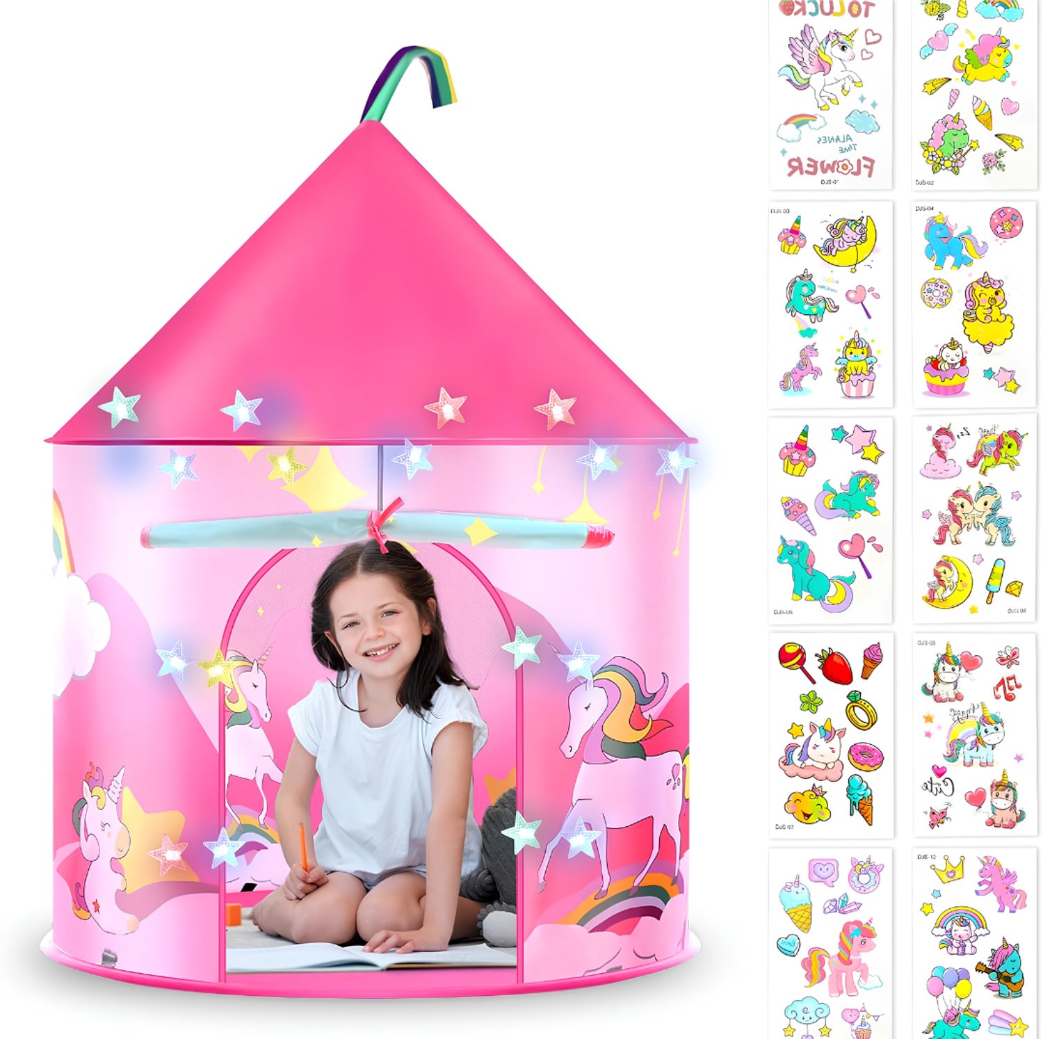 KLS® Speeltent - Kindertent - Speeltent voor Kinderen - Roze - 101cm x 101cm x 135cm