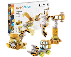CuboClics Magnetische Bouwblokken 64 Stuks - Magnetisch Speelgoed - 3D Bouwstenen - 14 Vormen - STEM Educatief Bouwspeelgoed - Vanaf 3 Jaar