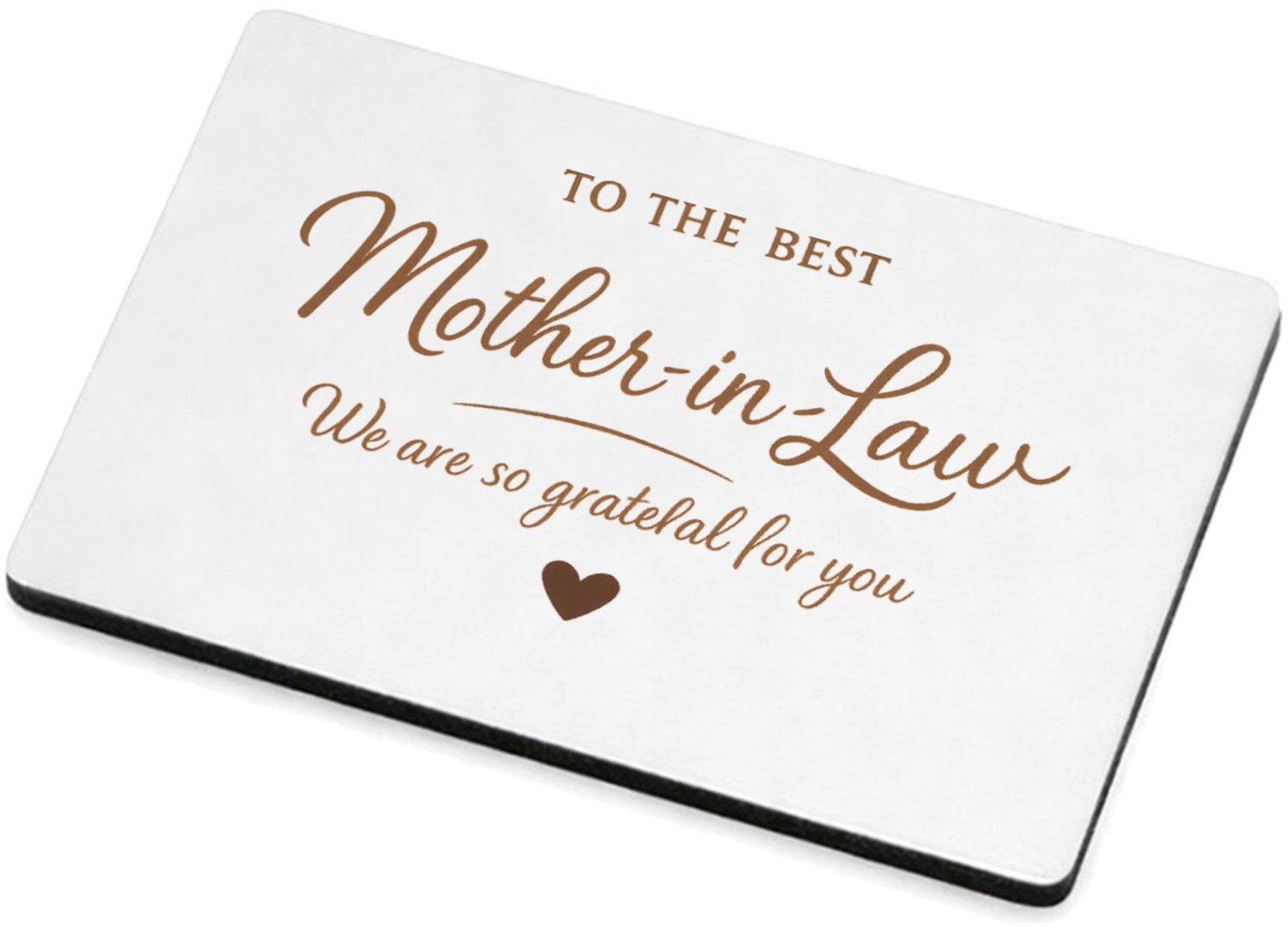 Mr Cadeautjes MDF magnetische fotolijst 7,5 x 5 - design Een warme typografische cadeauboodschap voor een andere fami | cadeau Wit