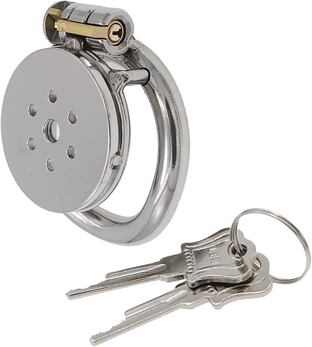 Chastity Cage Metal Male Chastity Device Cock Cage with Dark Lock Design BDSM Bondage Penis Cage Sex Toys for Couples (L) — cadeau in Cadeau-ideeën - foto 4
