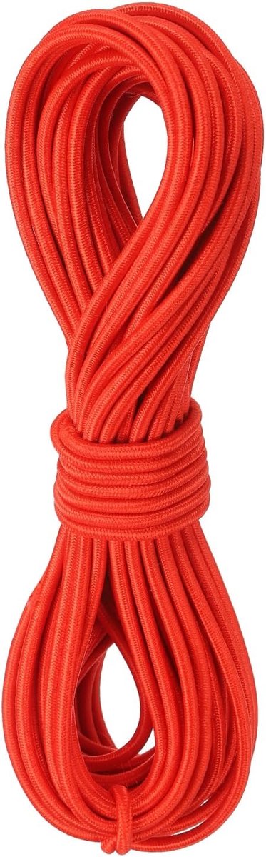 Elastisch Koord, Strekbare Veerdraad, Dikke Touw 2,8mm 10 Meter Lang Rubberkoord [voor Naaien, Camping, DIY Handwerk, Kralenkettingen Maken, Outdoor] - Rood