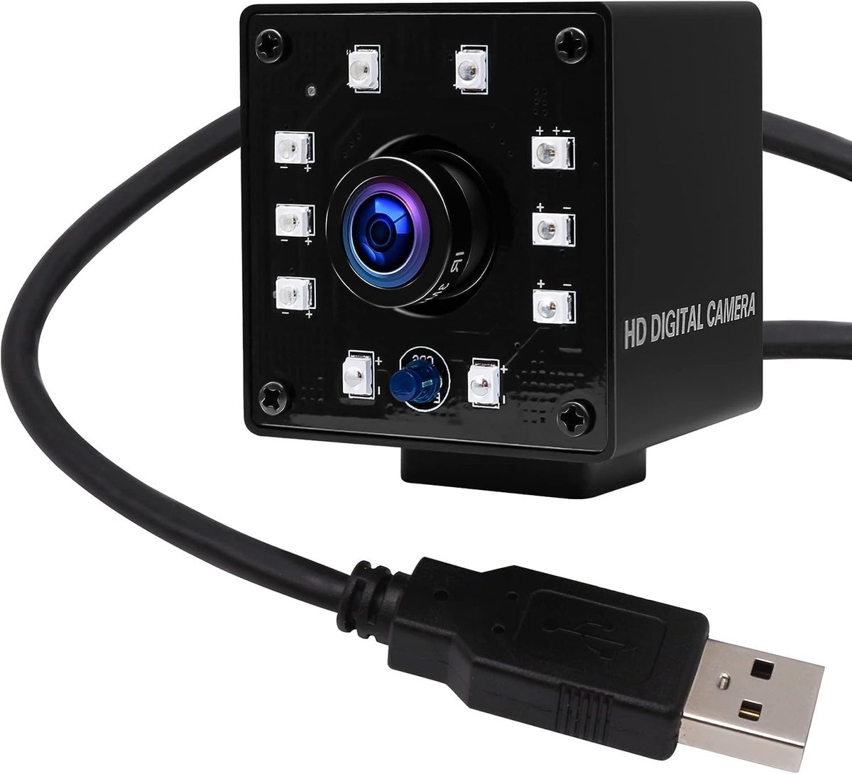 1080p nachtzicht USB camera CMOS OV2710 IR LED infrarood webcam HD bewakingscamera met 1,56 mm fisheye-lens voor Android Windows Linux Mac OpenCV