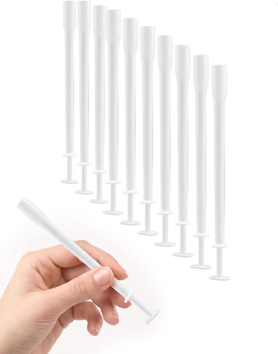 Vaginale applicator 10 stuks voor hygiënisch en eenvoudig gebruik. Compatibel met zetpillen zoals Vagisan melkzuur zetpillen & menoelle. Voor nauwkeurige, intieme verzorging.