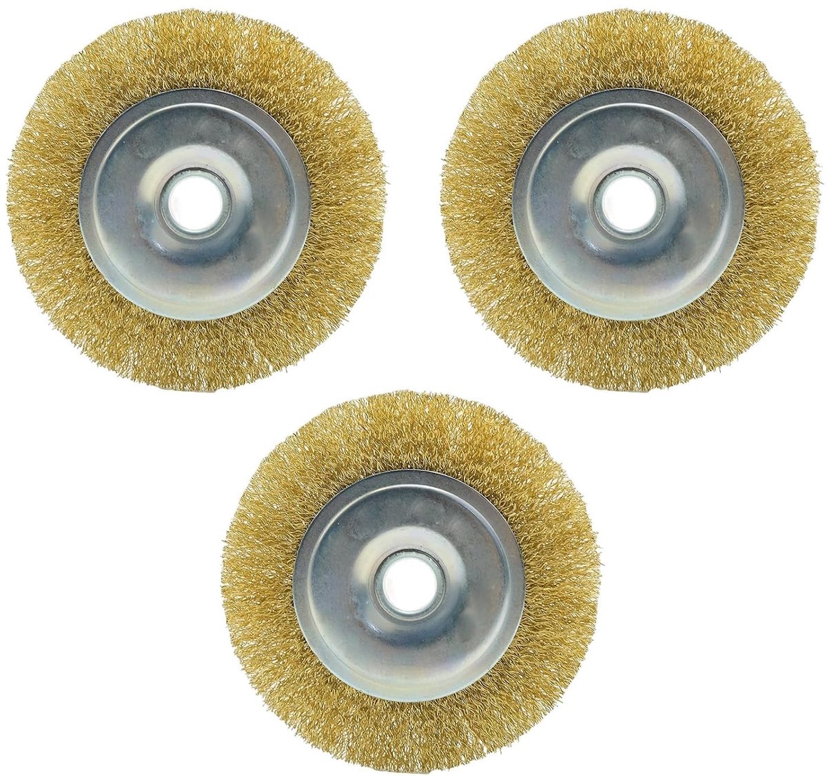 Draadborstels, Compatibel Met Ryobi RAC814 Terrasreiniger, 3‑Pack, 115 × 16 × 20 Mm, Verwijdert Roest, Onkruid En Mos Van Bestrating En Steen