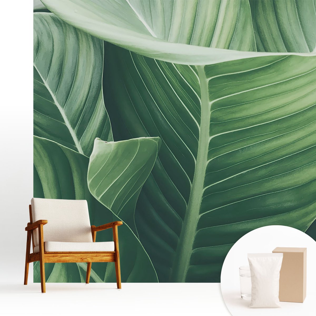 Wallfluent Fotobehang - Groente Vliesbehang - 250x250 cm - Greenpeace Muurschildering - Slaapkamer behang Bloemen En Planten - Fotobehang Vlies - Slaapkamer behang