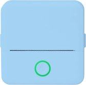 Miniprinter - Mini Bluetooth thermische printer - 200 dpi, printen zonder inkt - Inclusief 10 rollen papier - Perfect voor het afdrukken van etiketten, lijsten en foto's - Draagbaar ontwerp voor gebruik op kantoor, school en thuis - Blauw