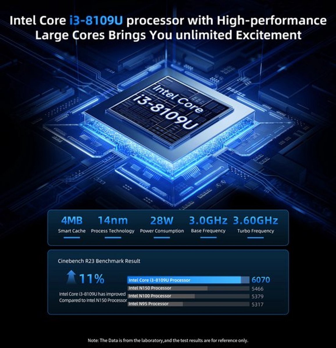 Laptop X15 Power - 15,6 Inch Scherm - Intel Core i3 Processor - 16 GB RAM - 512 GB SSD - IPS Scherm - Windows 11 Besturingssysteem