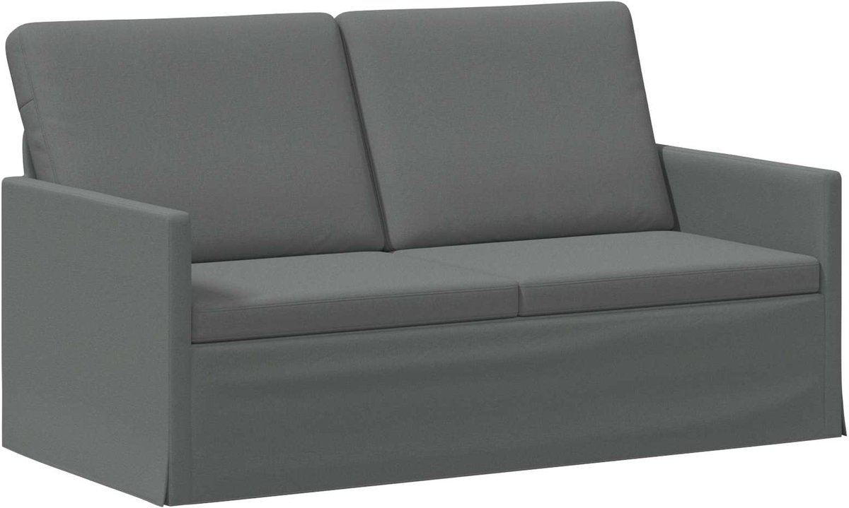 vidaXL 2-zitsbank - Donkergrijs - 150 - x - 81 - x - 82 - cm - Stof
