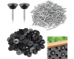 Stud Film Nails Pack of 60 M3 x 30 mm Seal Nails for Stud Track, Dense Nails with Sealing Rings for Raised Bed, Stud - ShopVlot