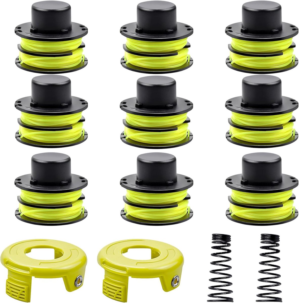 Wire Spool Compatible with Ryobi RLT3025F/S, RLT3525S, for Spare Wire Spool RAC119, Cover RAC118 (9 Coils + 2 Lids + 2 - ShopVlot