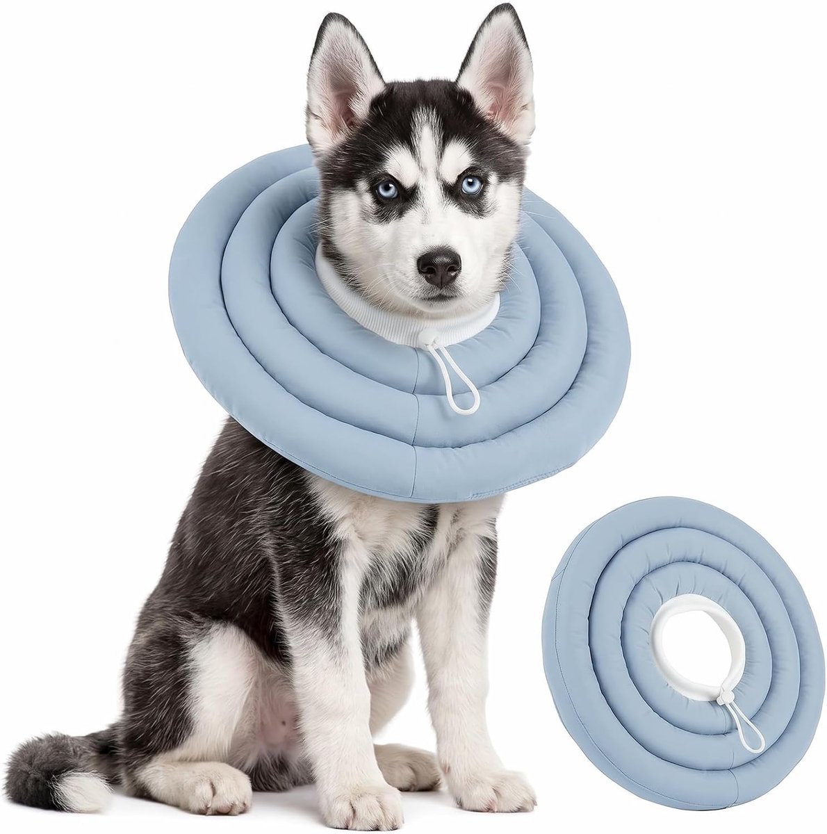 Halsband hond voor nek- en bovenlichaamswonden - zacht gevoerd - alternatief voor traditionele halsband - ShopVlot