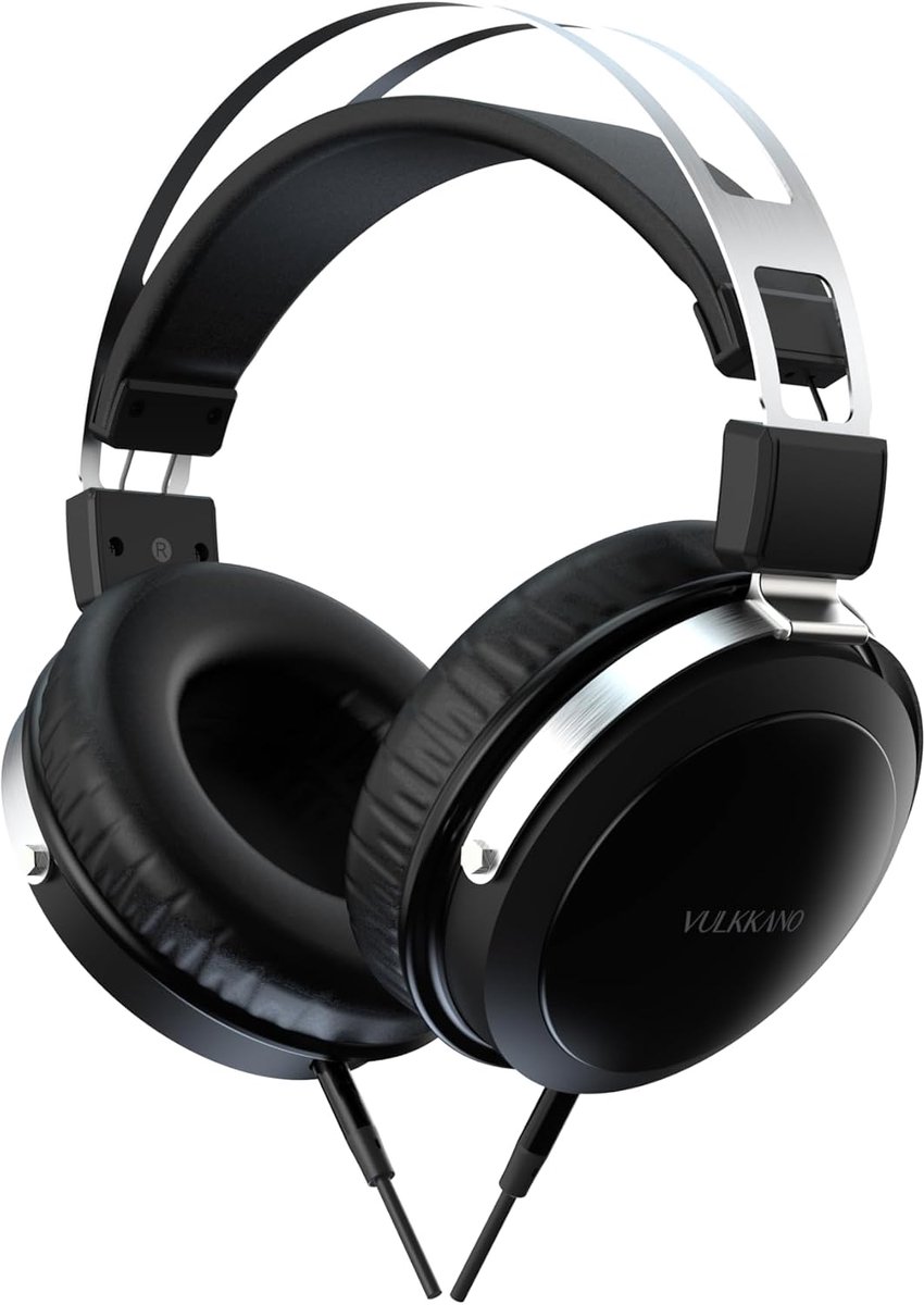VULKKANO HC10 Turia Over-Ear Headphones for Studio and DJ with 50mm Drivers, Neutral and Precise Sound, Detachable - ShopVlot