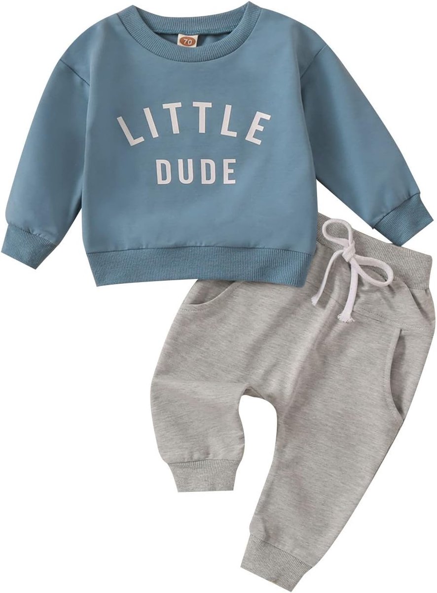 2-delige set voor jongens, geruit overhemd en zachte jeans, herfststijl, casual, chique, kinderkleding, mode, A103