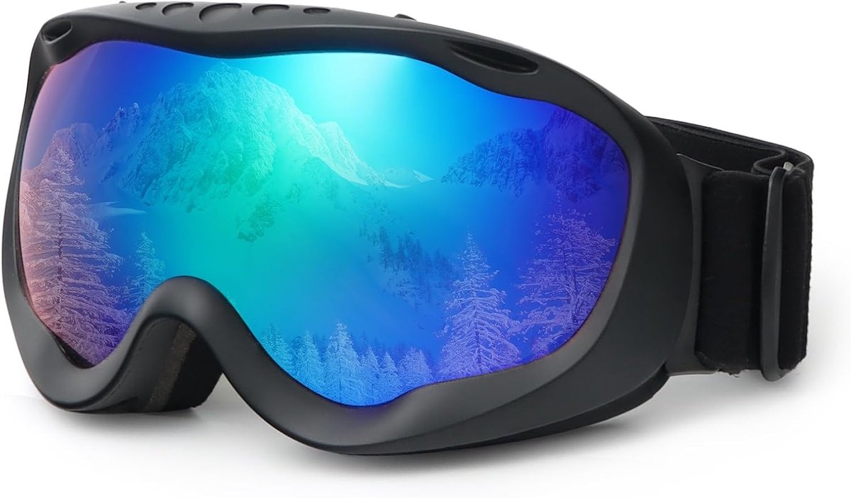 Ski goggles oversized - volwaardige bescherming - voor mannen, vrouwen en tieners - ideaal voor snowboarden - ShopVlot