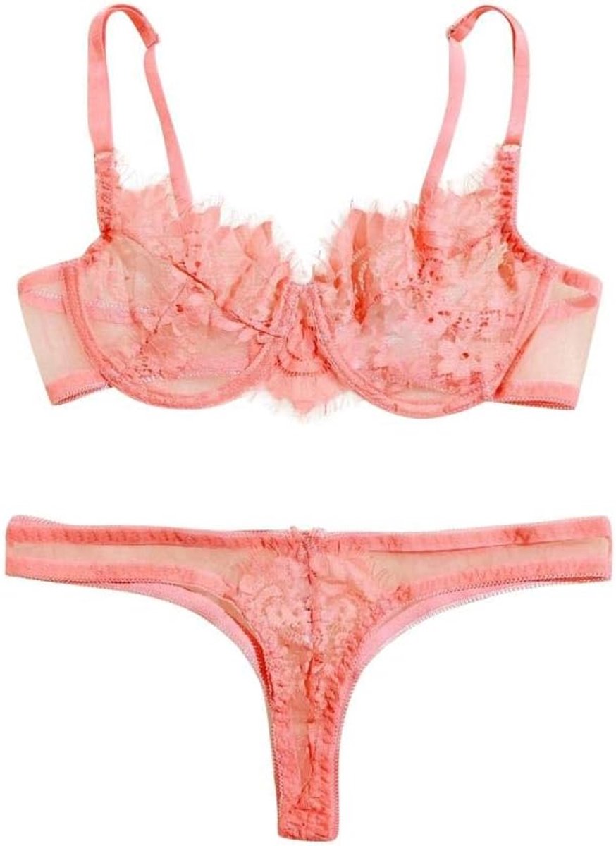 Lingeriesets dames Sexy Ondergoed Vrouwen Erotische Lingerie Porno Kanten Beha String Nachtkleding Verleiding Hol Kostuum