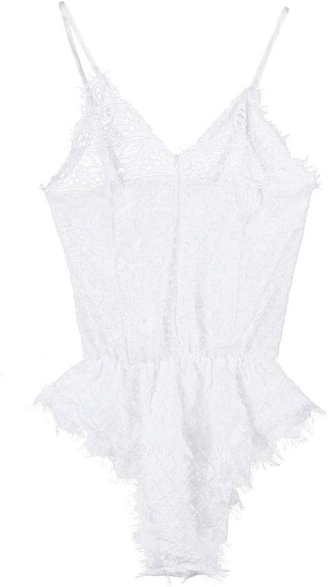 Lingeriesets dames Sexy dames mouwloze lingerie mesh kanten bodysuits nachtkleding set