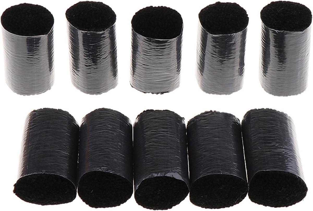 Zalati 10 bundels acrylgaren, vooraf gesneden acrylgaren draad flosdraad voor vergrendeling haak ambachten, haak tapijt, doe-het-zelf ambachten of tapijt borduurwerk 2,3 cm lengte - zwart