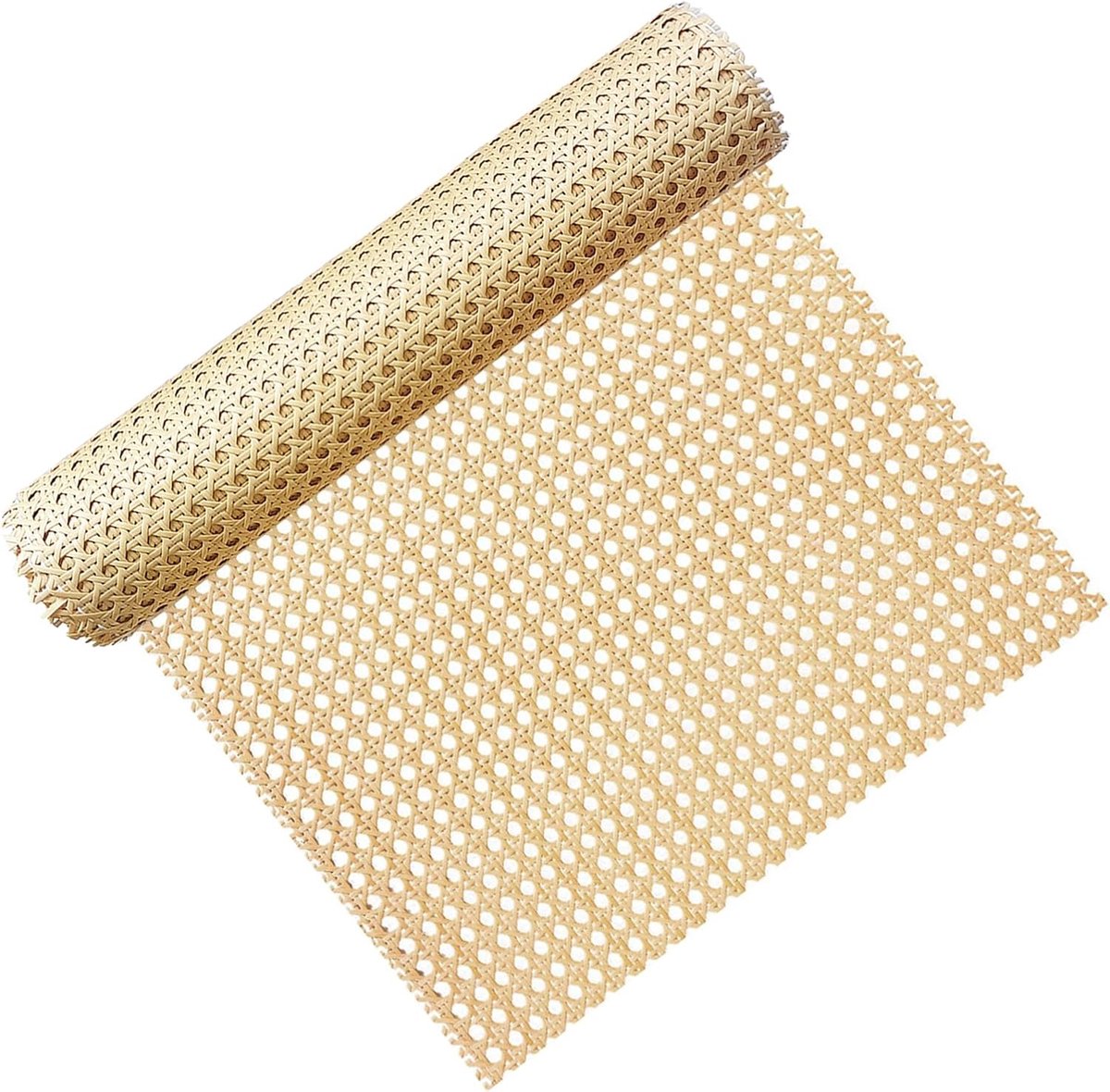 Vlechtwerk metergoed Kunststof PE Cane Webbing Rattan-rol, 40 x 300 cm, handgemaakt polyrotan vlechtwerk voor DIY meubeldecoratie
