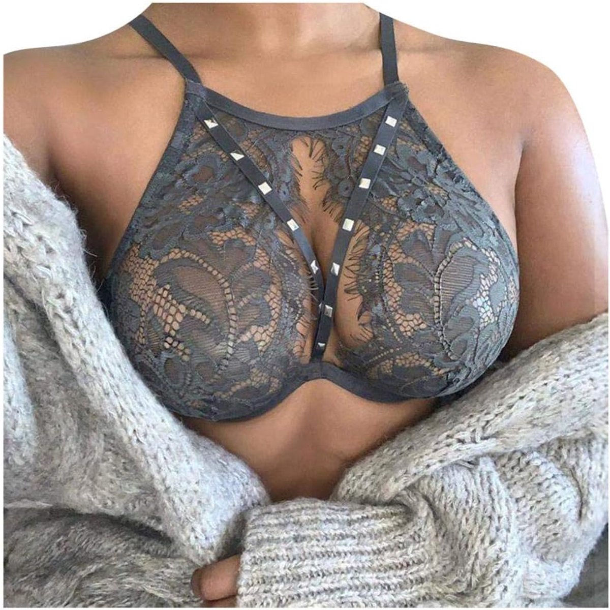 Lingerie Dameslingerie Sexy set kanten Kimono nachtkledingSexy Lingerie Vrouwen Verleiding Lace Hollow Out Vrouwen Bras Lady Solid Sexy Lingerie-E_S