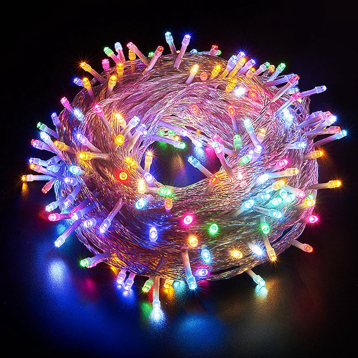 Kan worden aangesloten op 3 meter lange Halloween-verlichting voor binnen, 300 gekleurde LED-lampjes voor Halloween, 8 standen gekleurde kerstverlichting voor buiten voor kerstboomversiering - 02