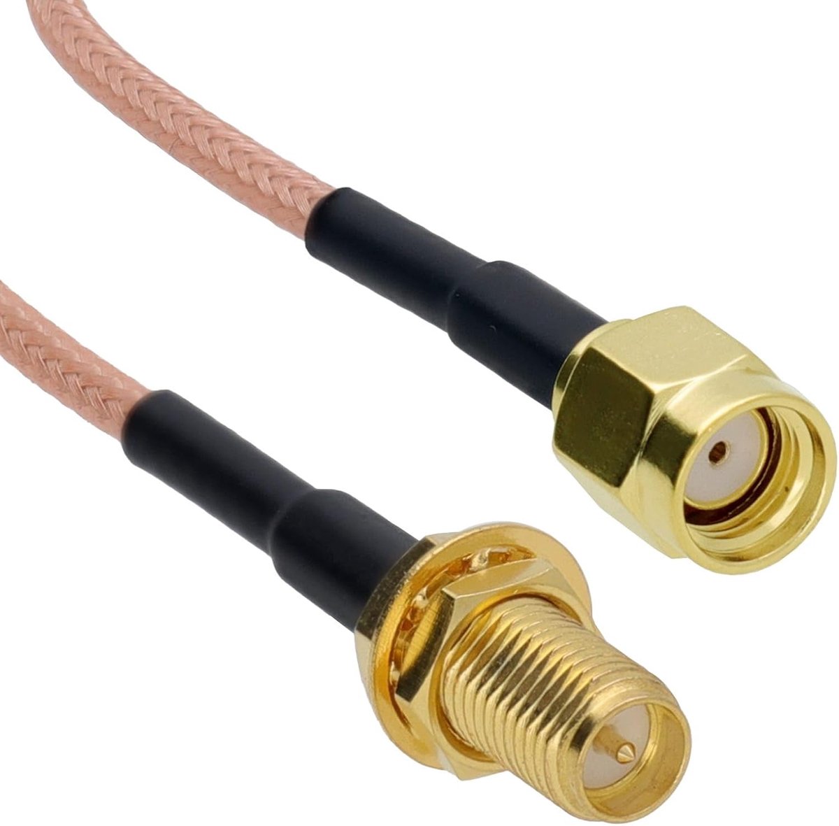 Kenable WiFi Antenne Verlengkabel RP-SMA Male naar Female 2,4GHz Draadloos Router Verlengsnoer 0,3m 30cm