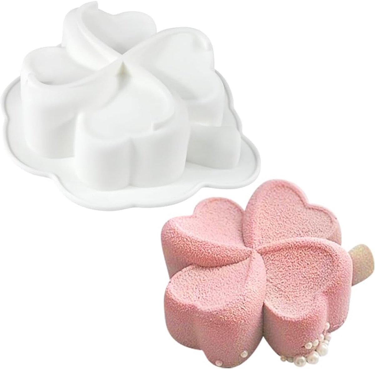 Vormen voor Mousse Cake, 3D bakken vorm voor taarten, Frans dessert, gebak, ijs, kleine vier blad klover