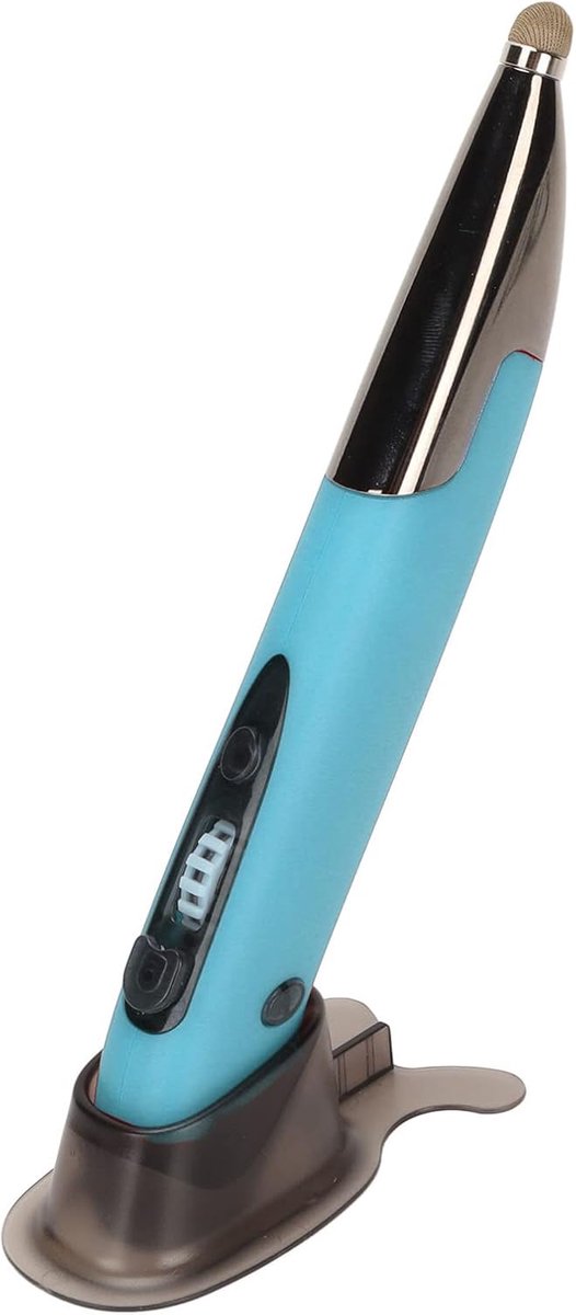 Optische Zakpenmuis, 2.4G Oplaadbare USB Draadloze Optische Penmuis, Instelbare DPI Ergonomische Handschriftminimuizen voor Notebook-desktop (Blauw)