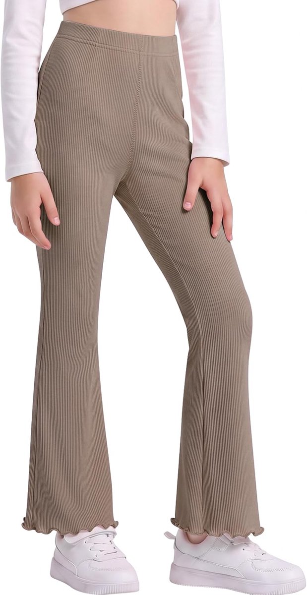 Uitlopende legging katoen volledige lengte bootcut broek 3-12