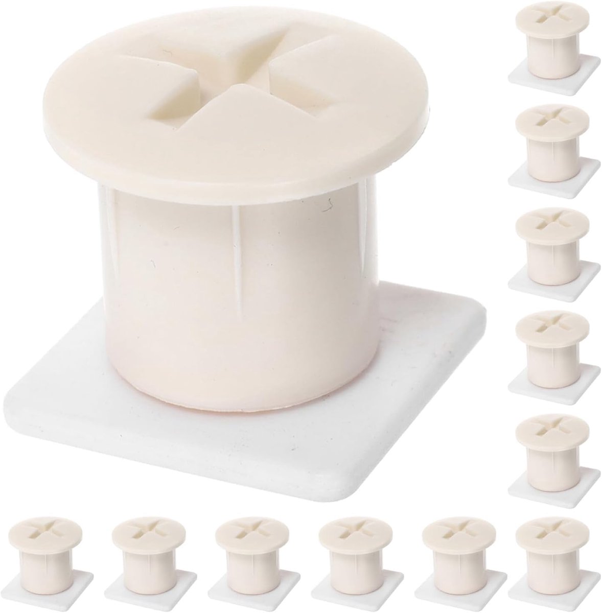 6 Sets Plastic Schroefdeksels Veiligheidsschroefdoppen voor Buiten Glijbanen Uv-bestendige Kunststof Schroefafdekkingen voor Kinderspeeltoestellen Eenvoudige DIY Montage