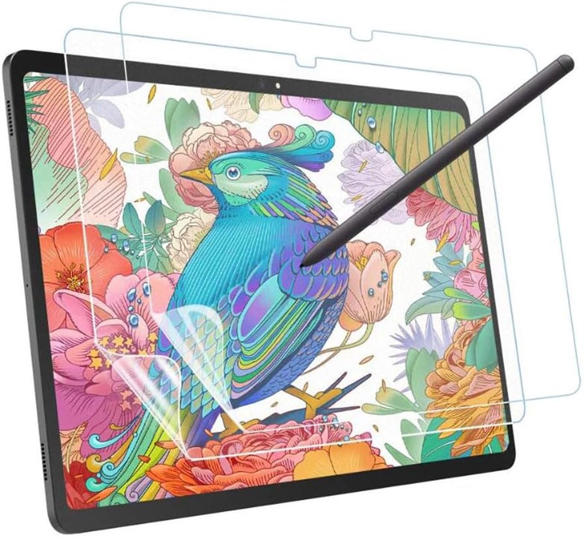 2 stuks matte displayfolie voor Samsung Galaxy Tab A11+, papier beschermfolie met anti-reflex, tekenfolie & krasbescherming, incl. installatieaccessoires