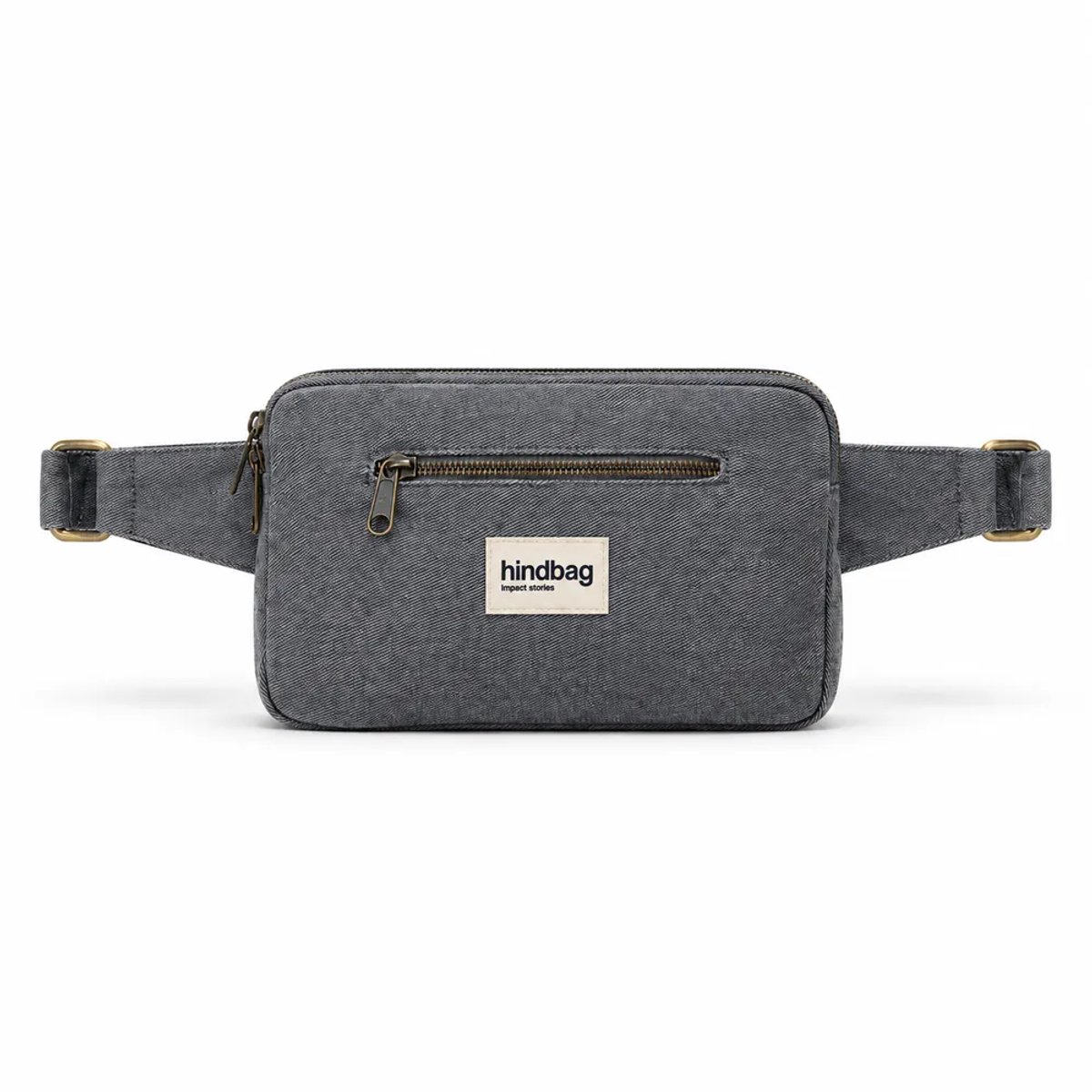 Hindbag heuptas Harry donkergrijs - biologisch katoen