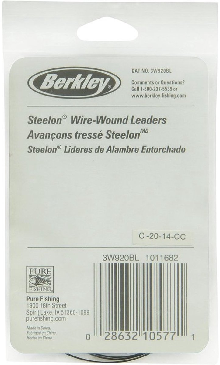 Steelon-leiders - Vislijnleiders - Voor bescherming tijdens het vissen - Draadgewonden verbinding - 61 cm - Zwart
