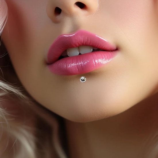 4 vellen 660 stuks lippenstekers 3/4/5/6 mm nep-zelfklevende piercingset, niet-doordringende neusstekers met pincet voor punk, Y2K, zilver — afbeelding 3