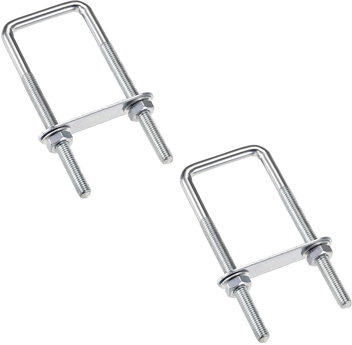 M10 60 x 150 mm, sjorbeugel met tegenplaat voor aanhangers