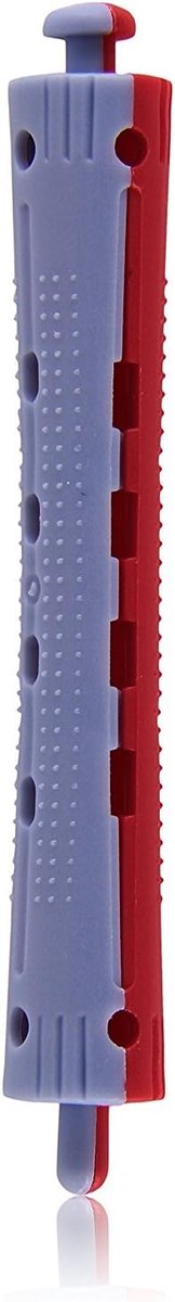 Professional Koudwellroller 2-kleurig, rood/blauw lang, 1-pack (1 x 12 stuks)