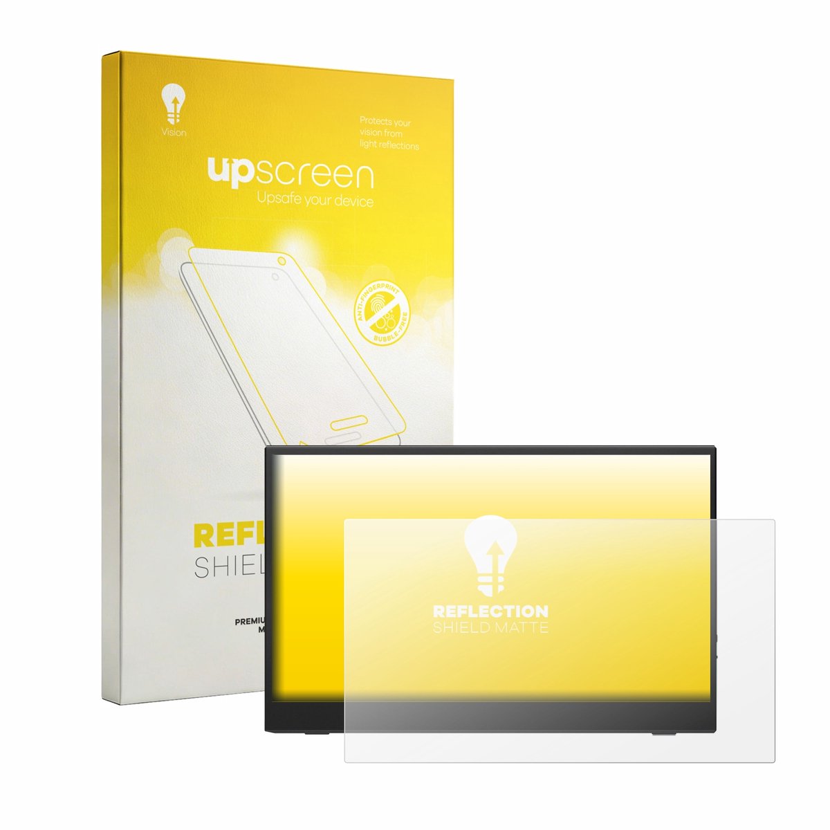 upscreen - Screenprotector voor UFYQL M156F04 15.6" - Folie Beschermfolie anti glare matte
