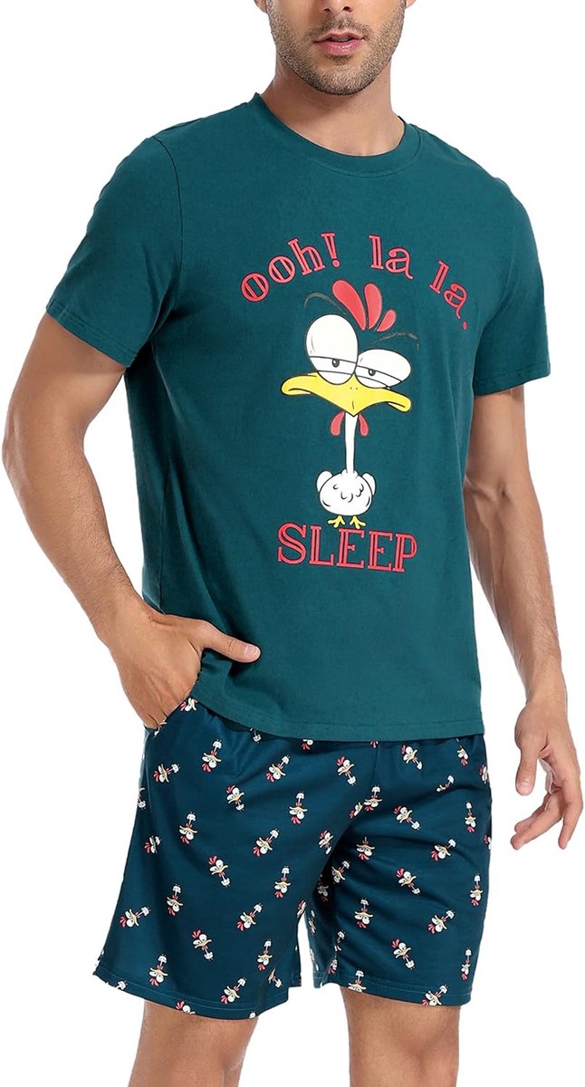 pyjama voor de zomer, korte pyjamasets voor heren, katoen, broek, nachtkleding voor heren