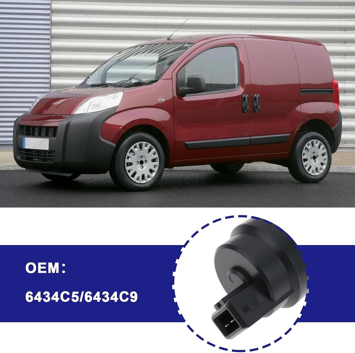ruitensproeierpomp vervanging 6434C5/6434C9 compatibel met Citroen Relais II/Nemo Compatibel met Peugeot Boxer
