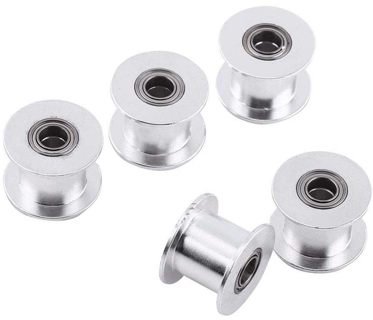 Timingriem 20 Tanden - Aluminium Legering 10mm Breed - Spanner - Voor 3D Printer met Buiten Diameter 18mm, Binnen Diameter 5mm