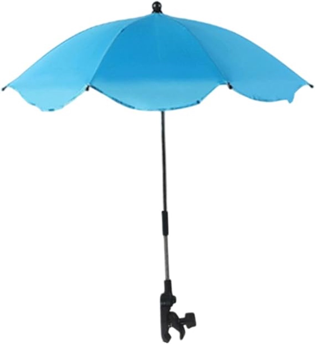 Zonnescherm voor kinderwagen met kliksluiting – 364° UV-bescherming, waterdicht, universeel zonnescherm voor kinderwagen-87*66cm,Hemelsblauw