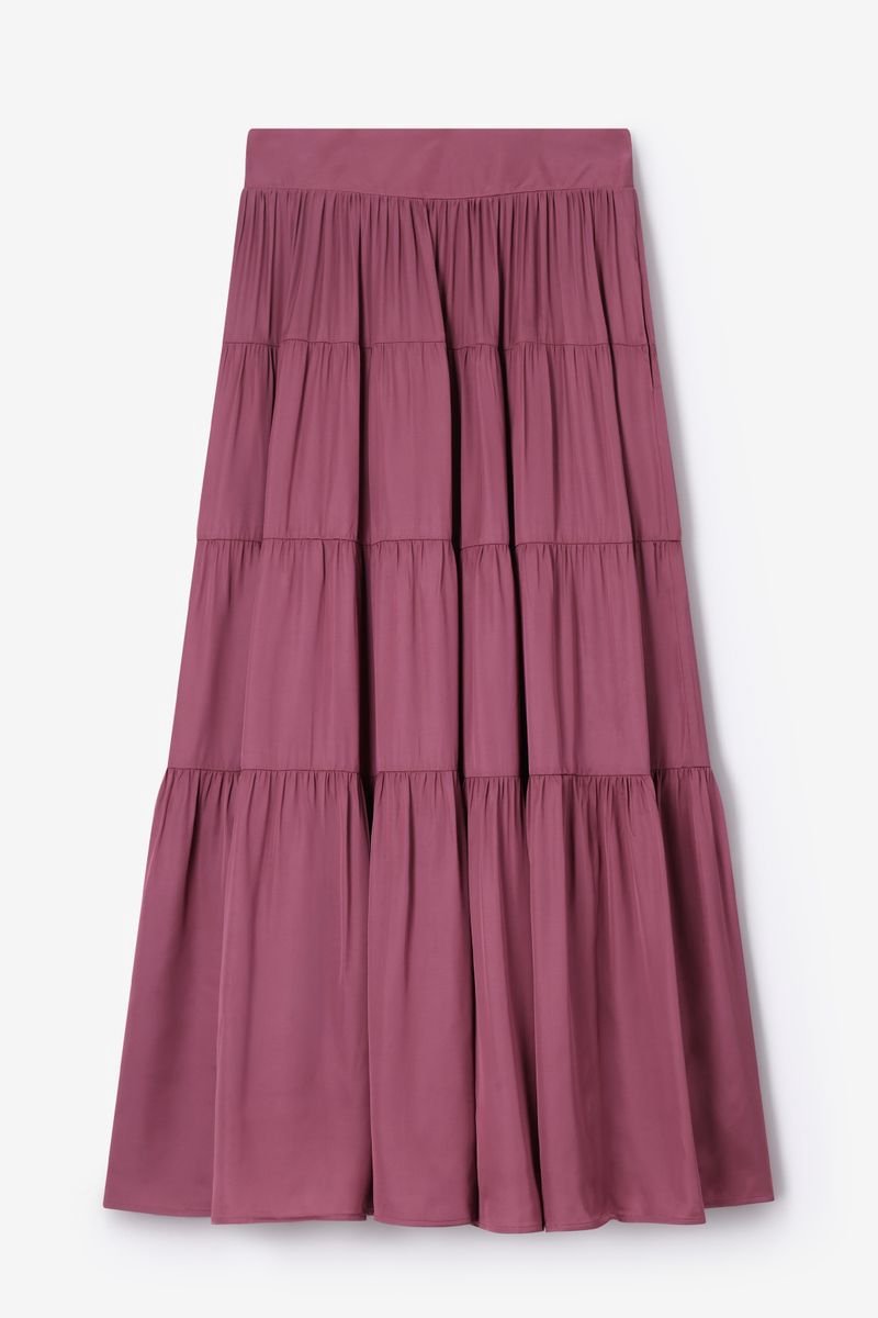 Sissy-Boy - Donkerroze maxi rok