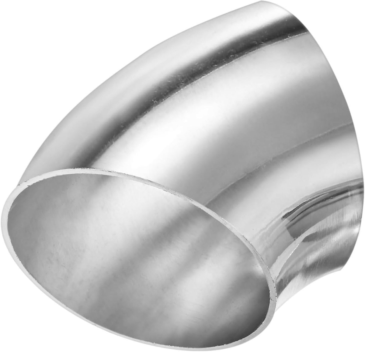 2 stuks OD 2 inch hoek 45 graden met doorn, dikte 1,5 mm, 304 stalen uitlaatboog voor gemodificeerd auto-uitlaatsysteem, ellebooggrootte leuning, hoogte 61 mm